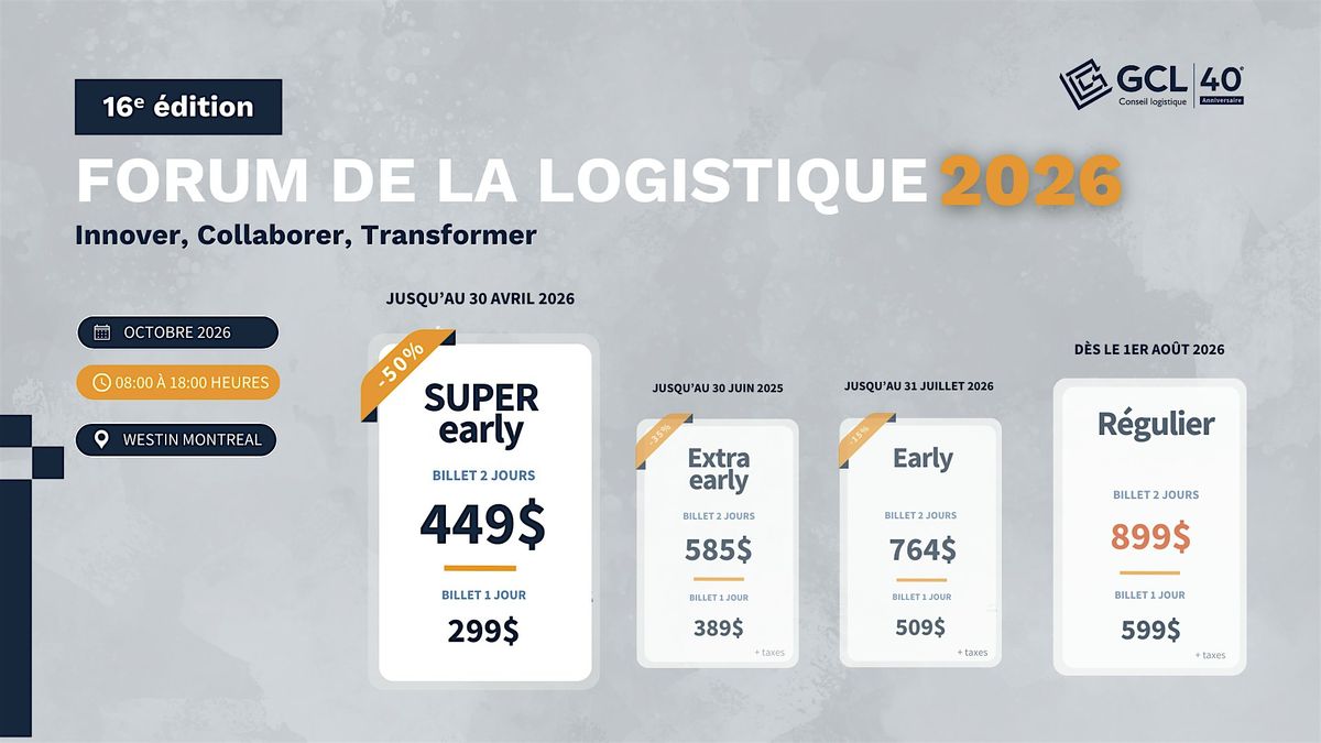 FORUM de la Logistique 2026