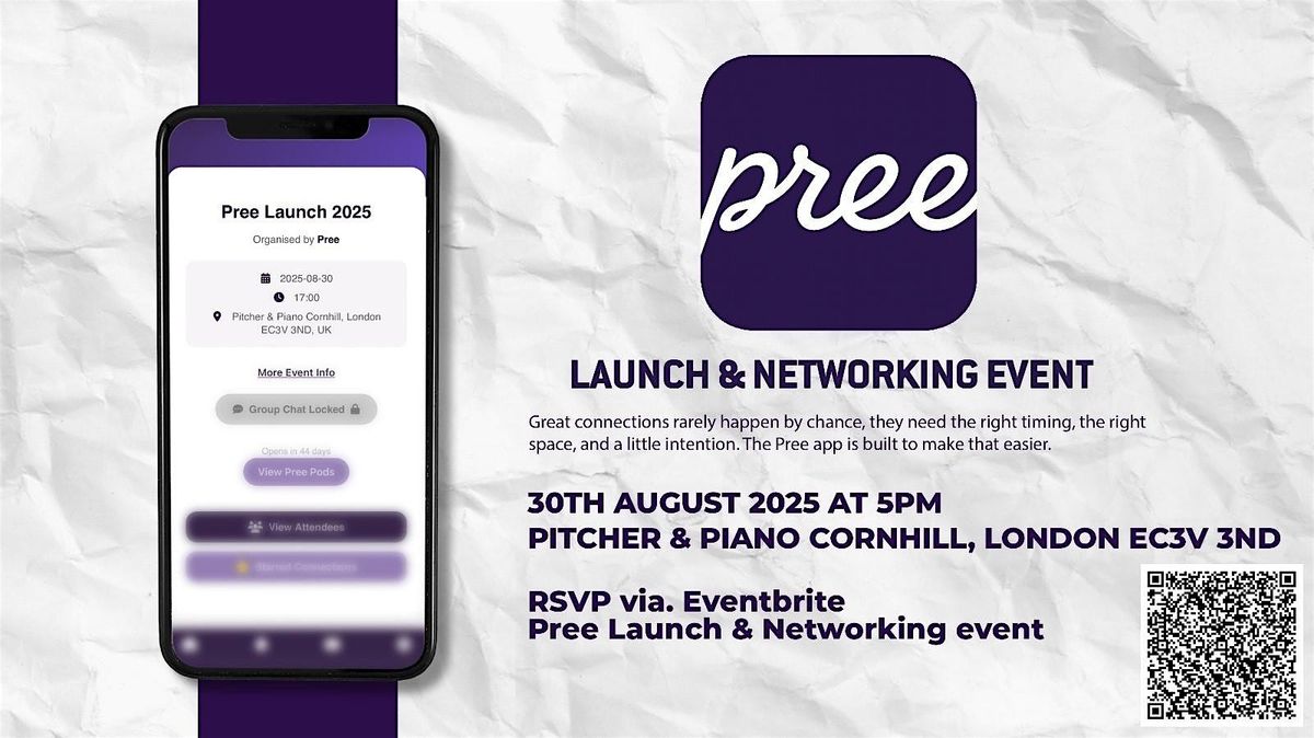 Pree Launch & Networking Event