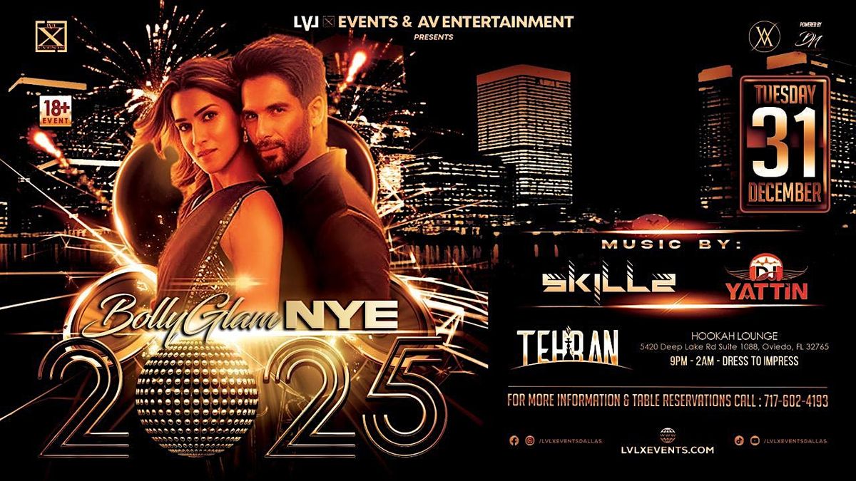 BOLLYGLAM NYE 2025 -BLACK AND GOLD EVENT- NEW JERSEY