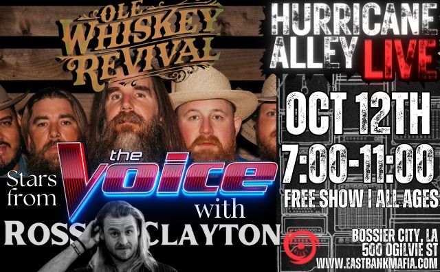 Hurricane Alley LIVE Presents: As Seen on THE VOICE - OLE WHISKEY REVIVAL w\/ ROSS CLAYTON