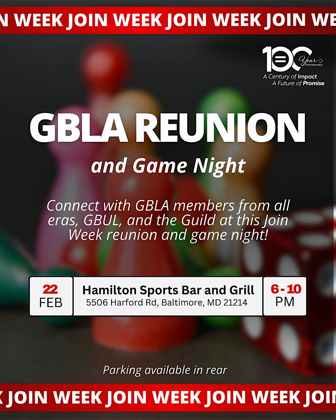 GBLA and Guild Reunion and Game Night