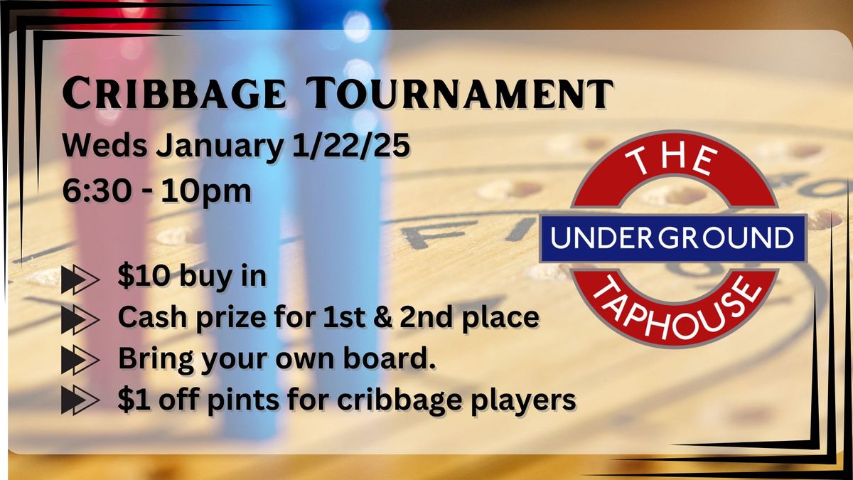 Cribbage Tournament @ The Underground Taphouse