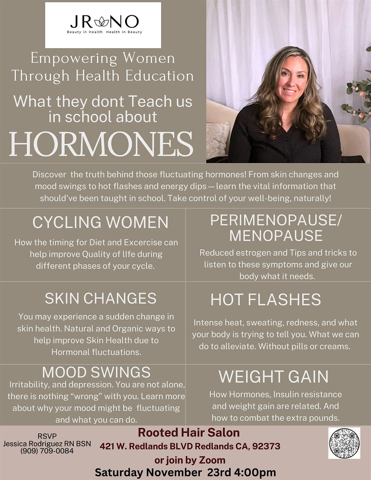 Empowering Women Through Health Education.  Hormones