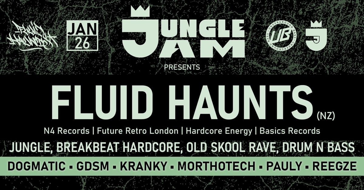 Jungle Jam presents 'Fluid Haunts (NZ)' Sunday 26th January 2025 @ VHS Hi-Fi Studio - Brisbane QLD