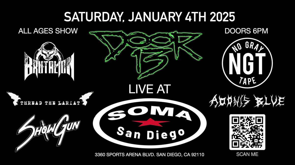 DOOR 13 Live - SOMA San Diego - Jan. 4th, 2025