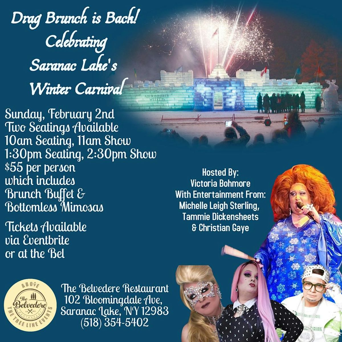 Winter Carnival Drag Brunch at the Bel - February 2nd, 2025