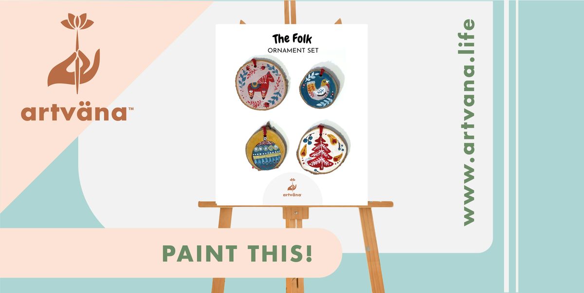 Artvana Holiday Sip & Paint art class at Ocean5 in Gig Harbor December 2025