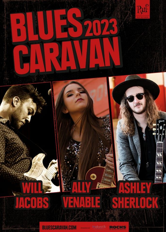 Blues Caravan 2023 - Ally Venable (USA), Will Jacobs (USA), Ashley Sherlock (UK)