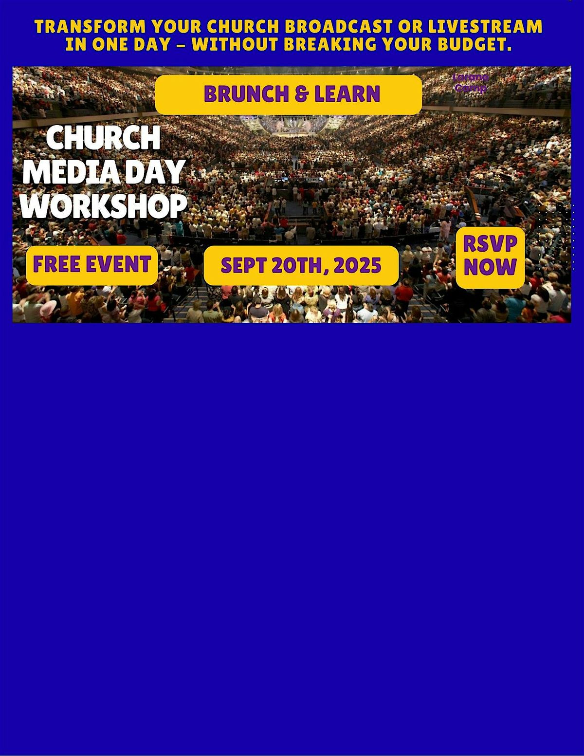 CHURCH MEDIA DAY WORKSHOP