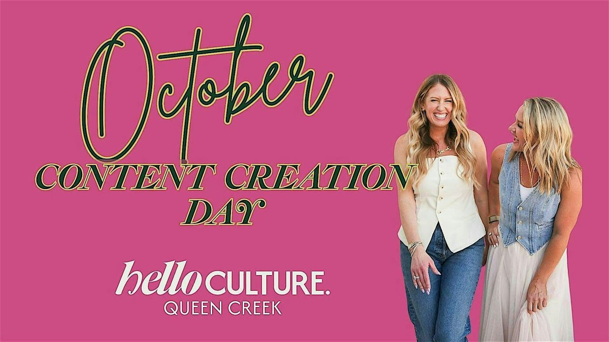 October Content Creation Day