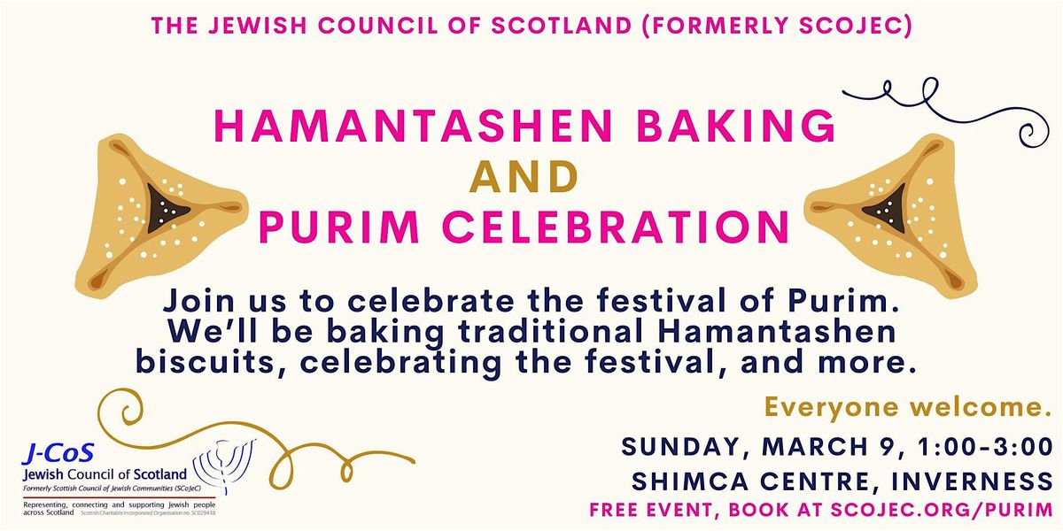 Purim Celebration in Inverness: Jewish Hamantashen Baking