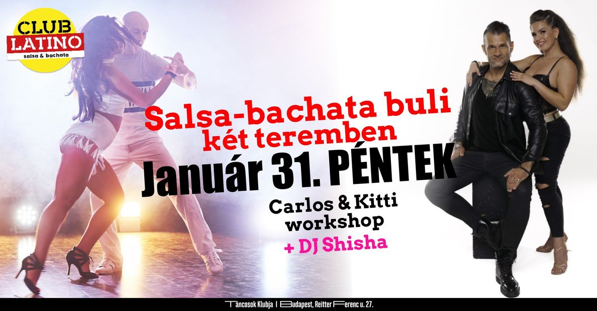 Club Latino - Salsa & bachata buli 2 teremben + workshop