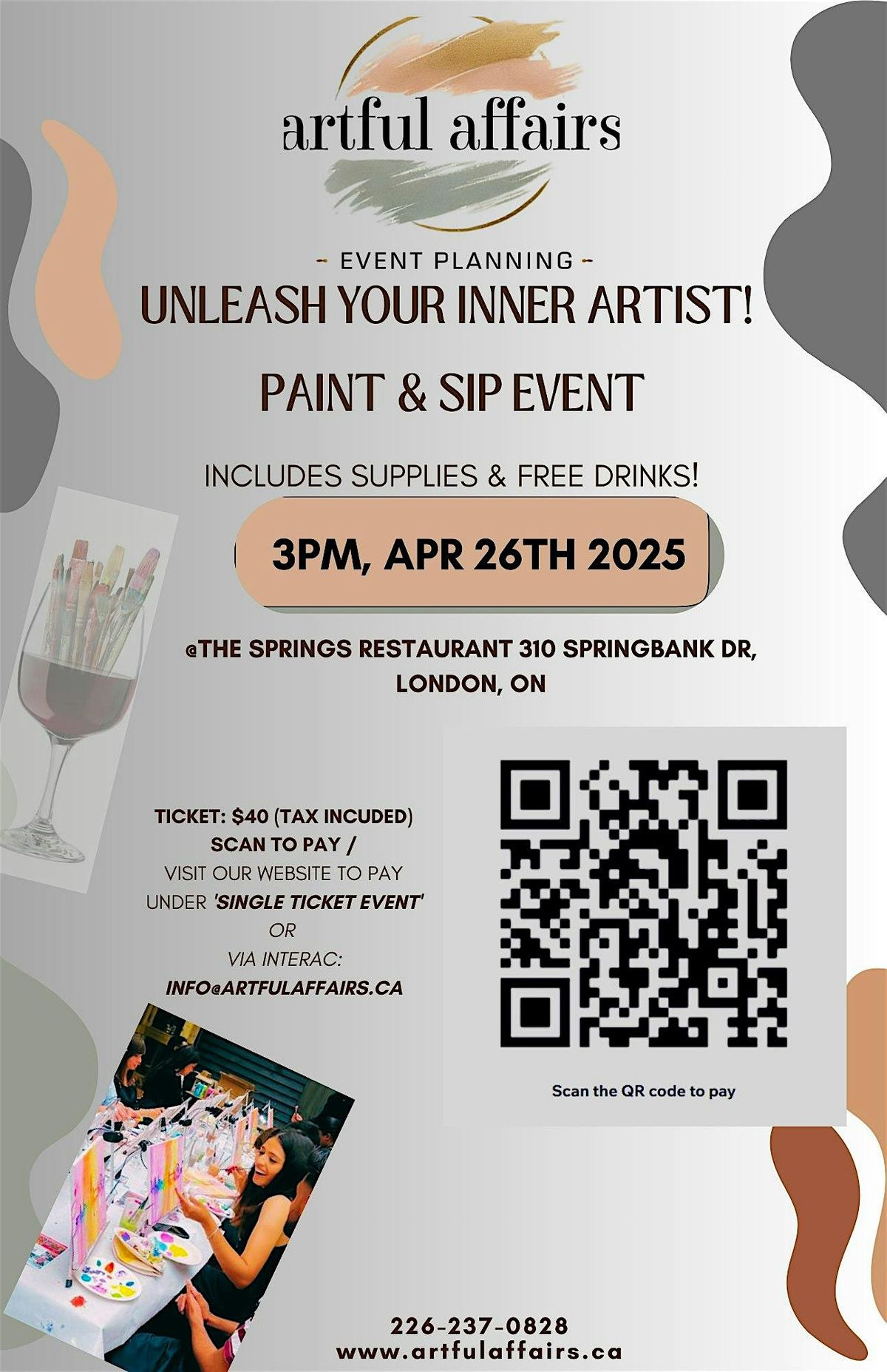 Paint & Sip Event