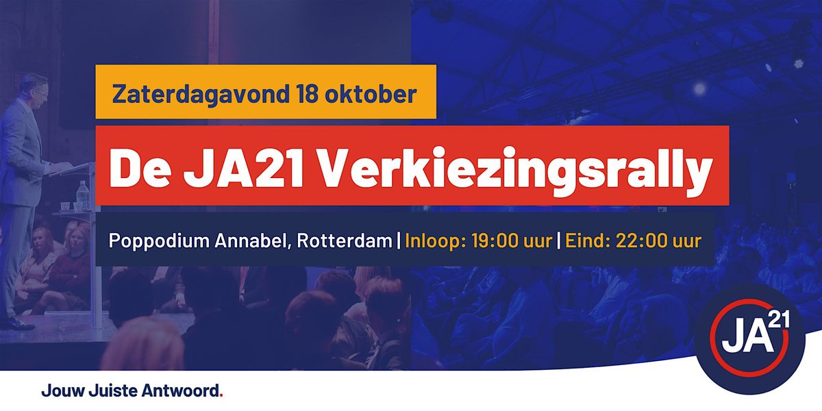 De JA21 Verkiezingsrally