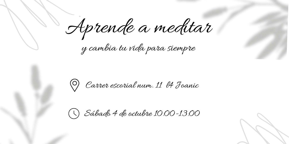 Aprende a meditar