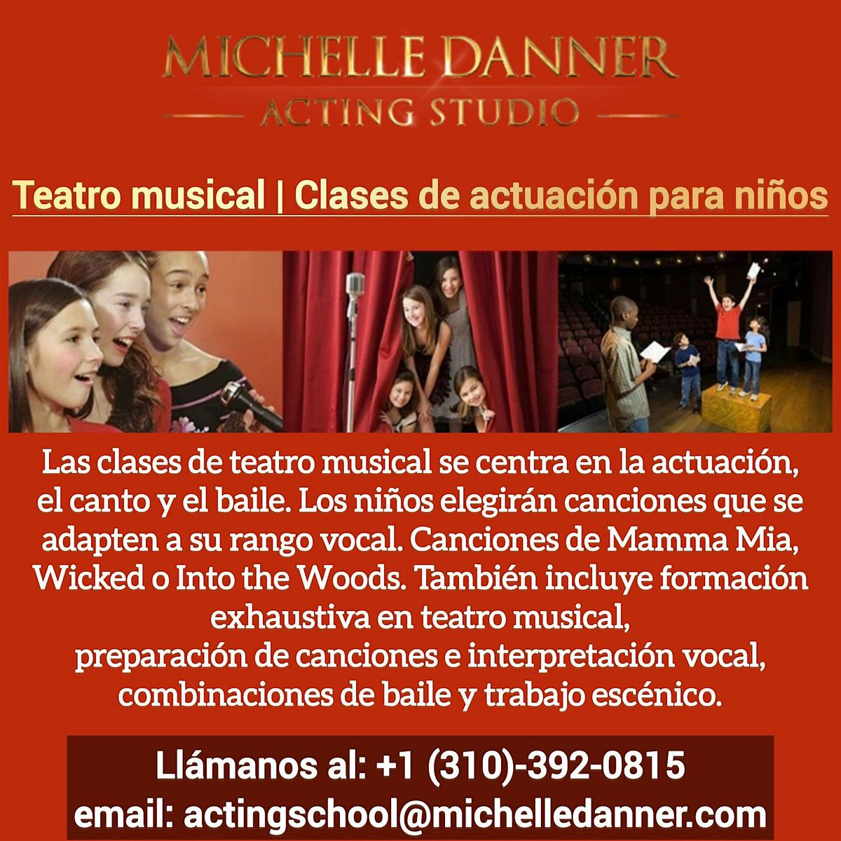 Teatro musical | Clases de interpretaci\u00f3n para ni\u00f1os