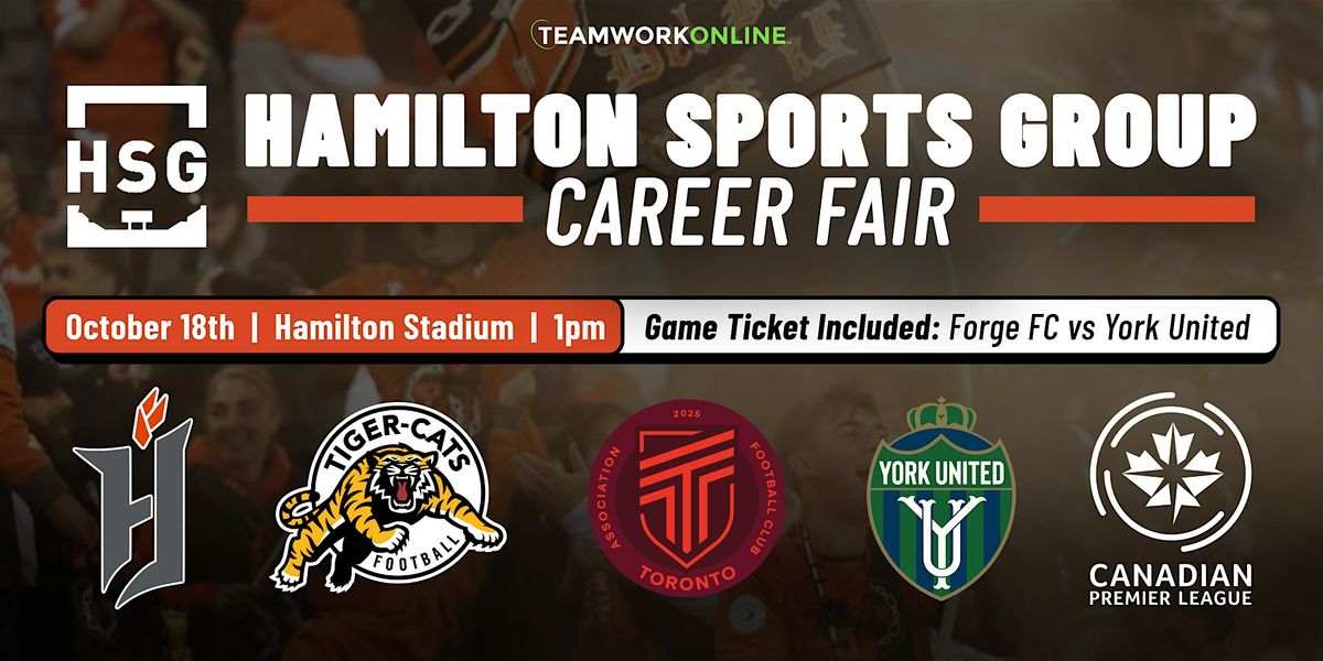 2025 Hamilton Sports Group Career Fair hosted by Forge FC