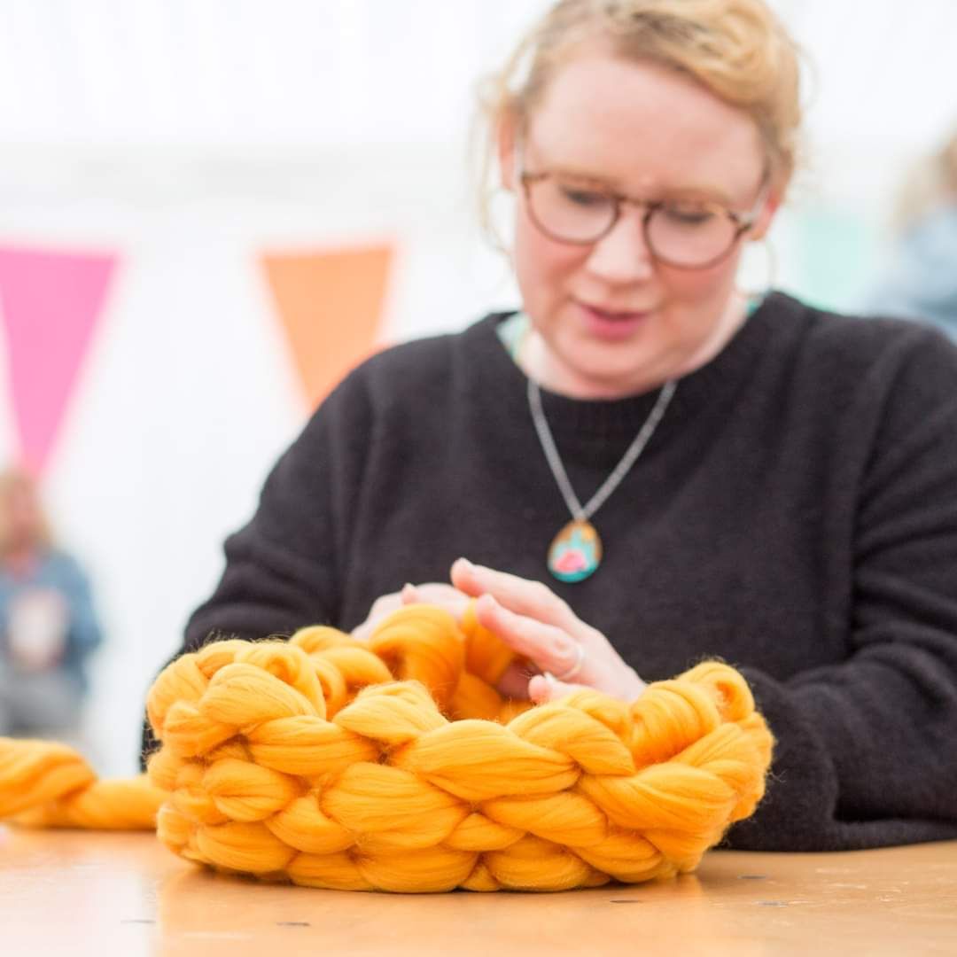 Finger Crochet Cushion Workshop & Afternoon Tea