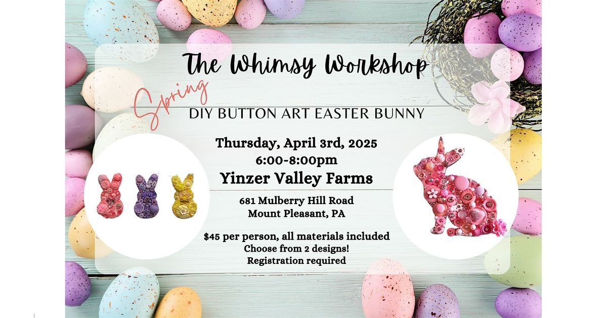 DIY Button Art Easter Bunny Workshop