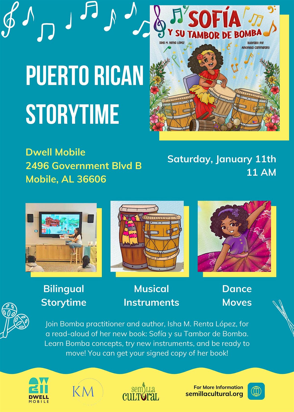 Puerto Rican Story Time: Sofia And Her Bomba Drum