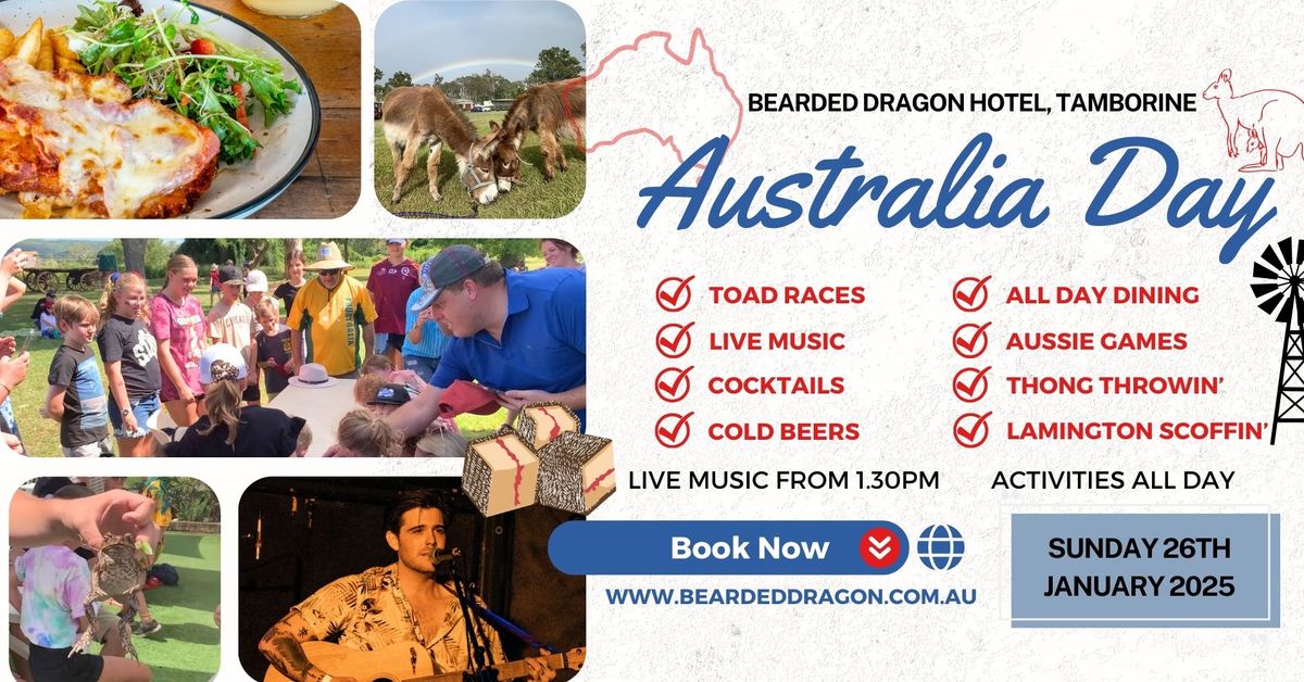 AUSSIE DAY PARTY IN TAMBORINE! \ud83c\udde6\ud83c\uddfa Toad Racing is BACK \ud83d\udc38 Aussie Games \ud83e\udd98 All Day Dining \ud83c\udf54