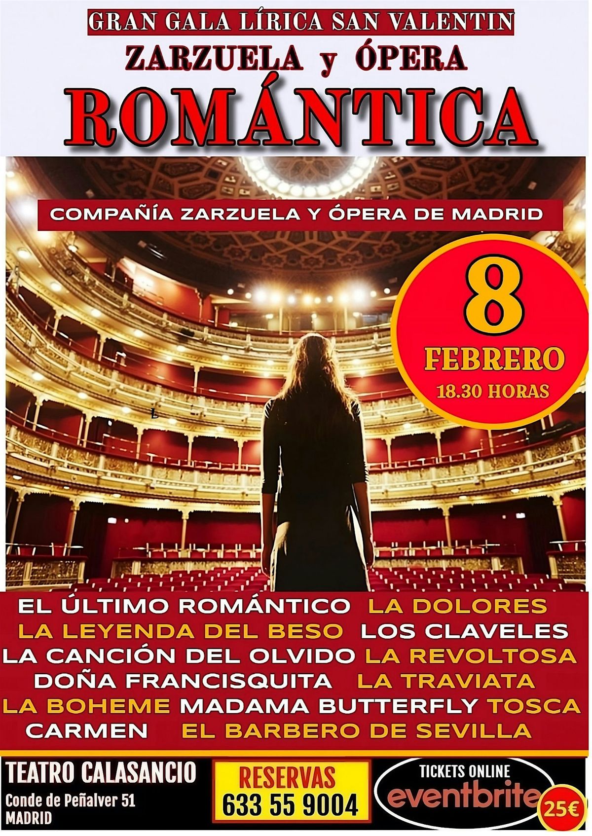 GALA LIRICA SAN VALENTIN. ZARZUELA Y \u00d3PERA, "ROM\u00c1NTICA"