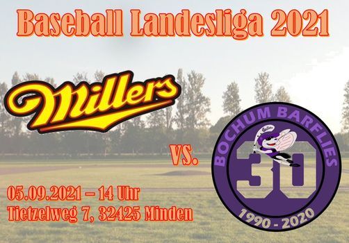 BASEBALL - Minden Millers vs Bochum Barflies
