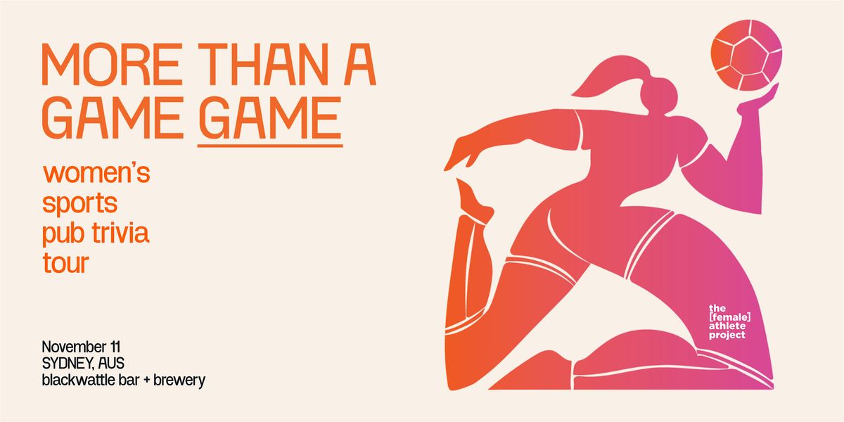 More Than A Game Sydney: Women's Sports Pub Trivia Tour