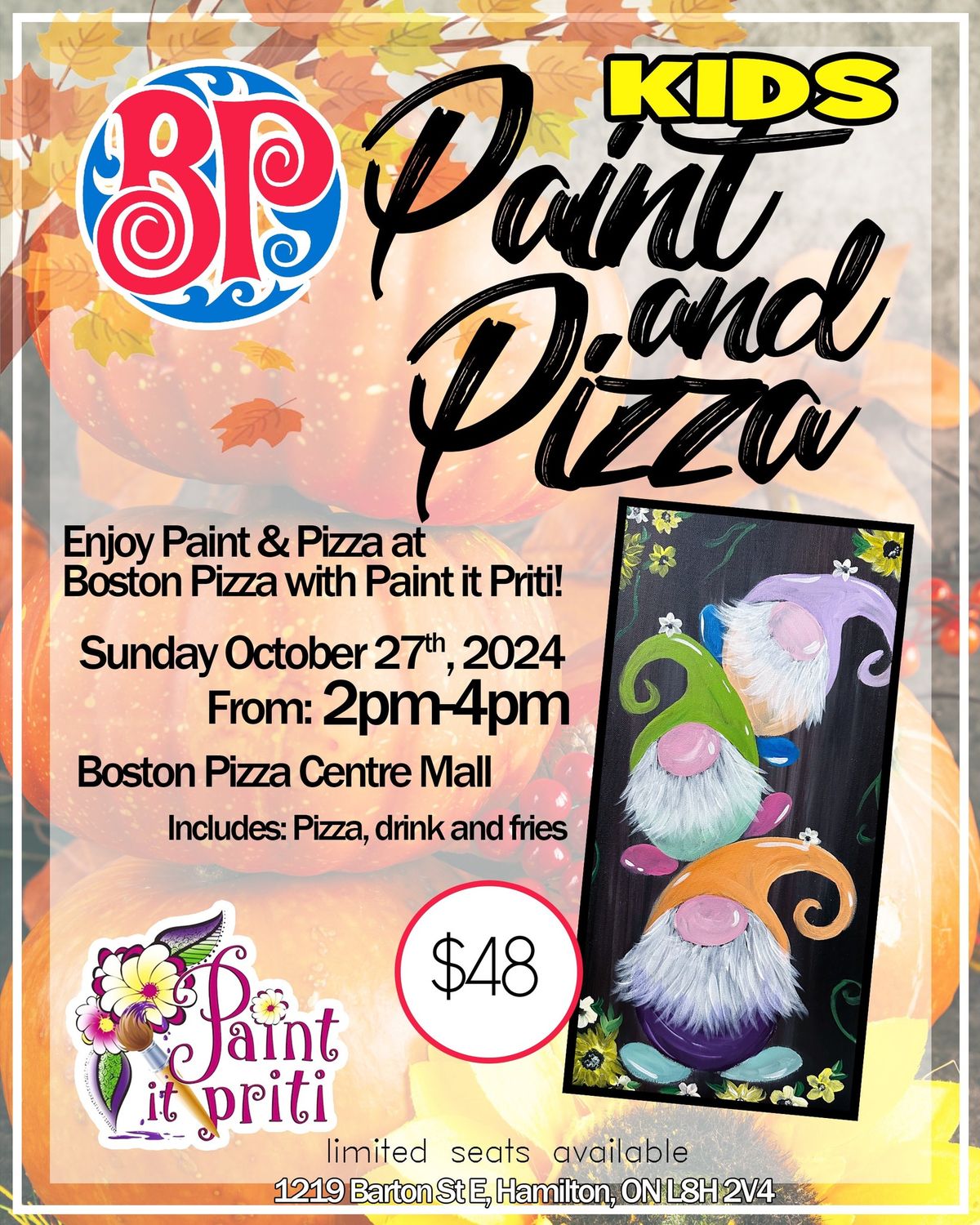 Kids Pizza and Paint 