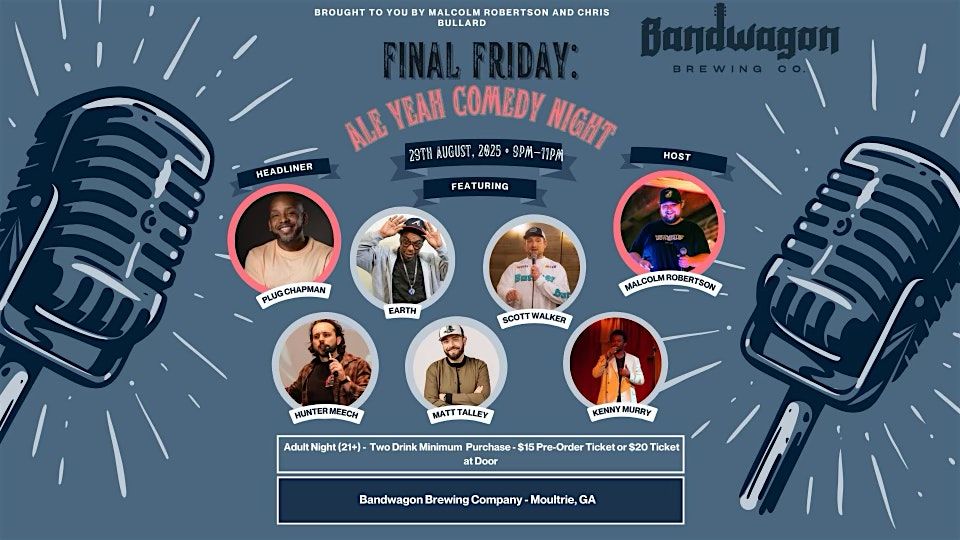 Final Friday Ale Yeah Comedy
