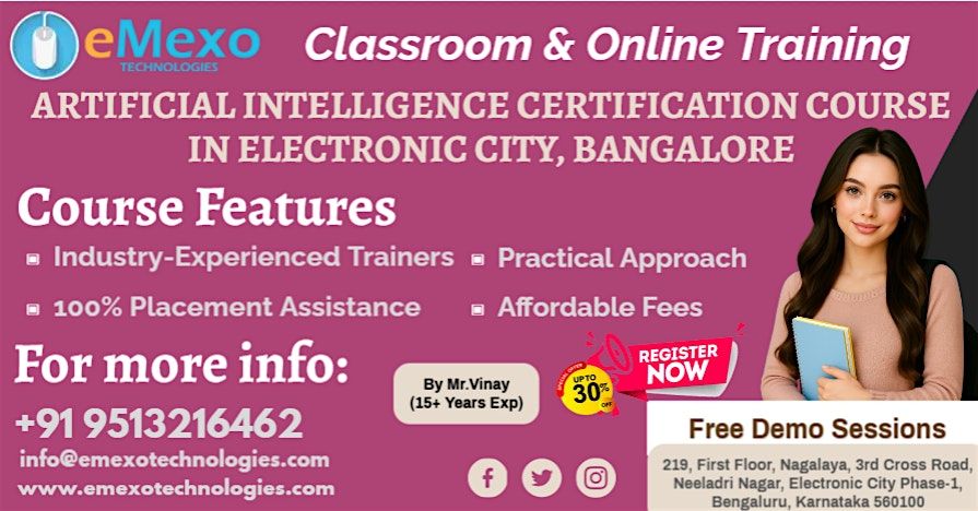 Best AI Training in Electronic City, Bangalore \u2013 Become an AI Expert