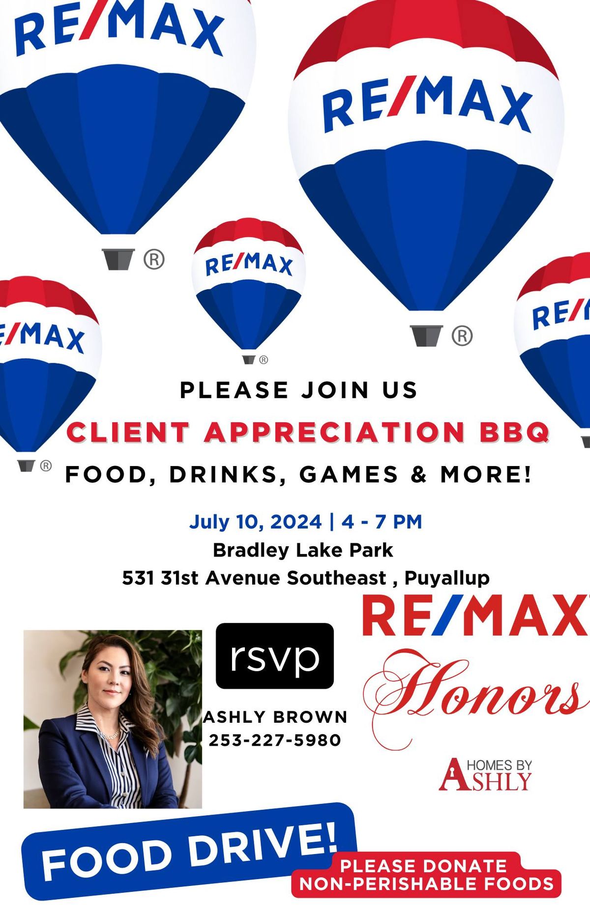 RE\/MAX HONORS & HOMES BY ASHLY CLIENT APPRECIATION BBQ!