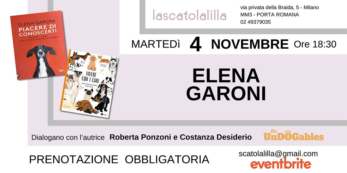Incontro con Elena Garoni