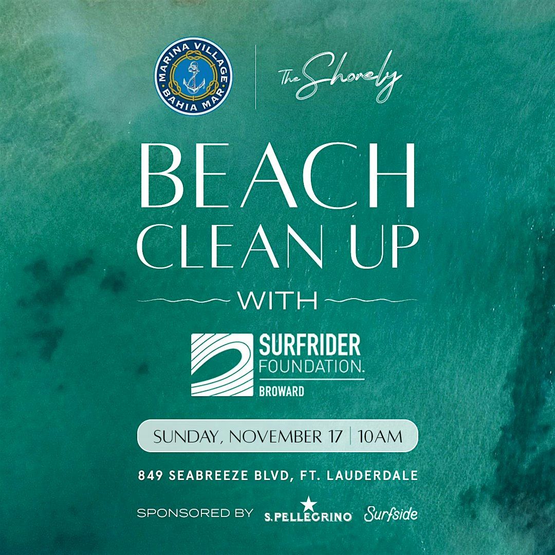 Beach Clean Up With Marina Village & Surfrider Foundation