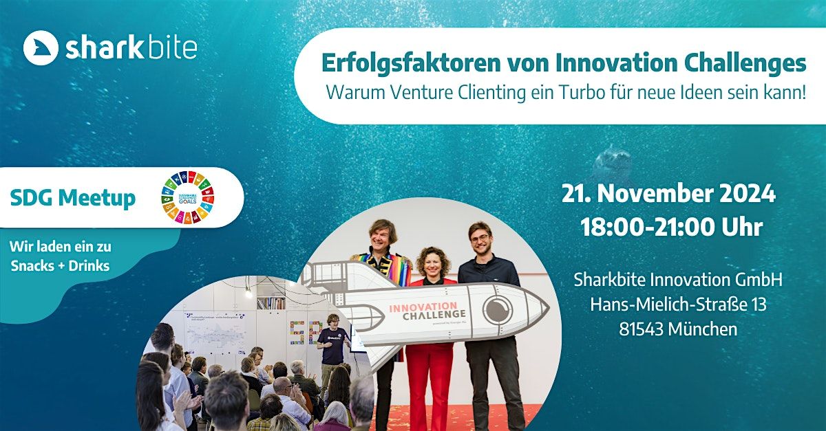 Sharkbite SDG Meetup: Erfolgsfaktoren von Innovation Challenges