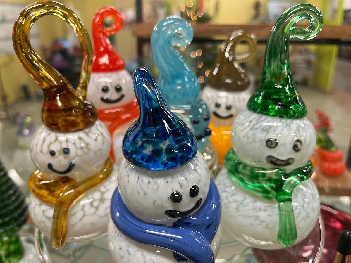 The Coolest Snowpeople in 2025...made right here at GAI out of Hot Glass