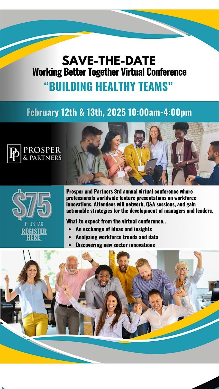 Building Health Teams! P&P's Working Better Together Virtual Conference