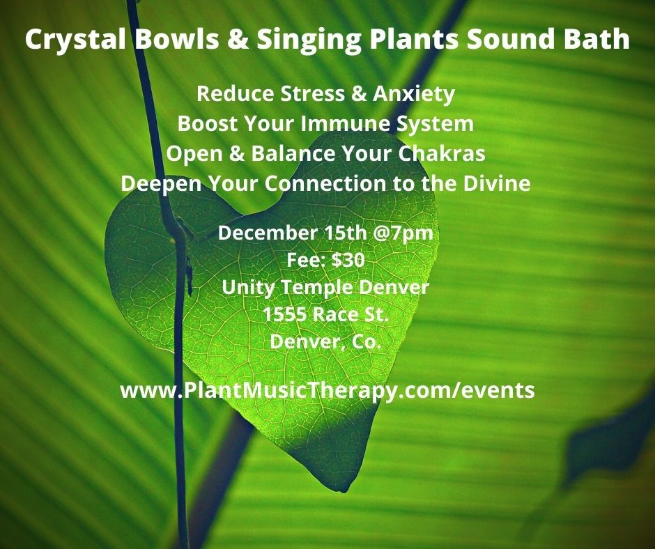 Crystal Bowls & Singing Plants Sound Bath