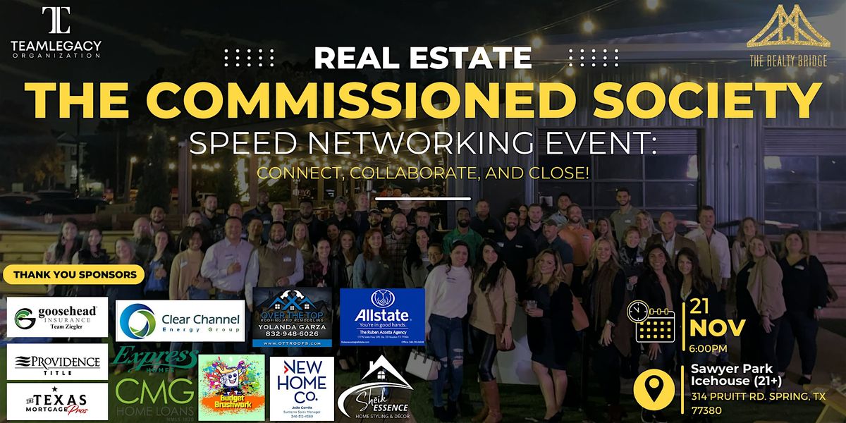 The Commissioned Society- Speed Networking Event