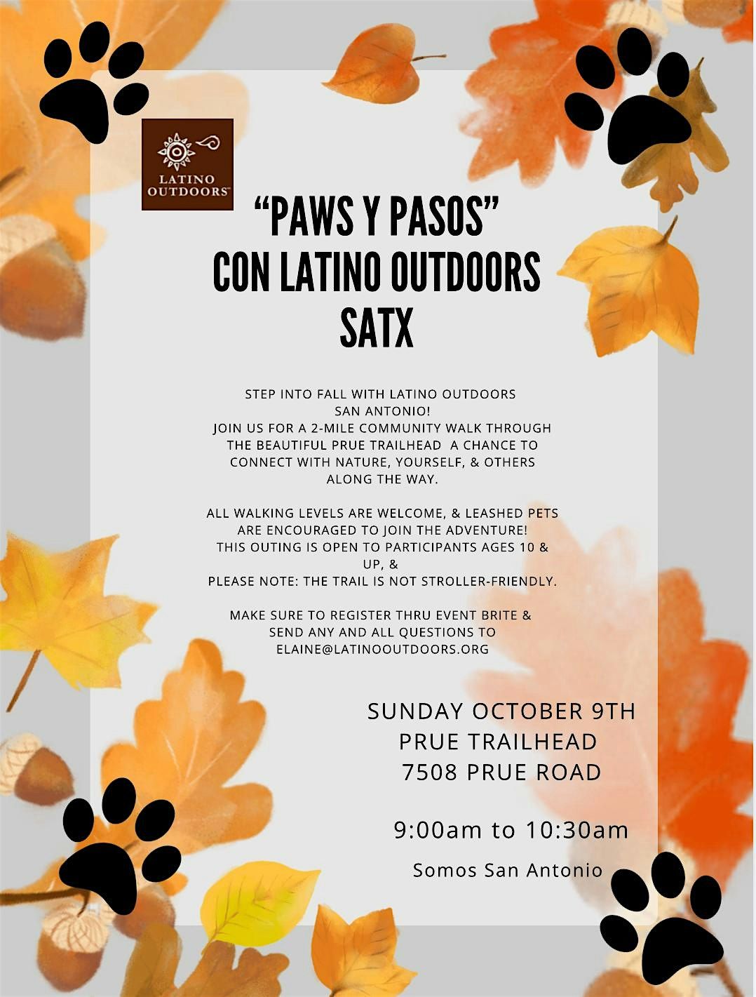 Latino Outdoors San Antonio | Paws y Pasos