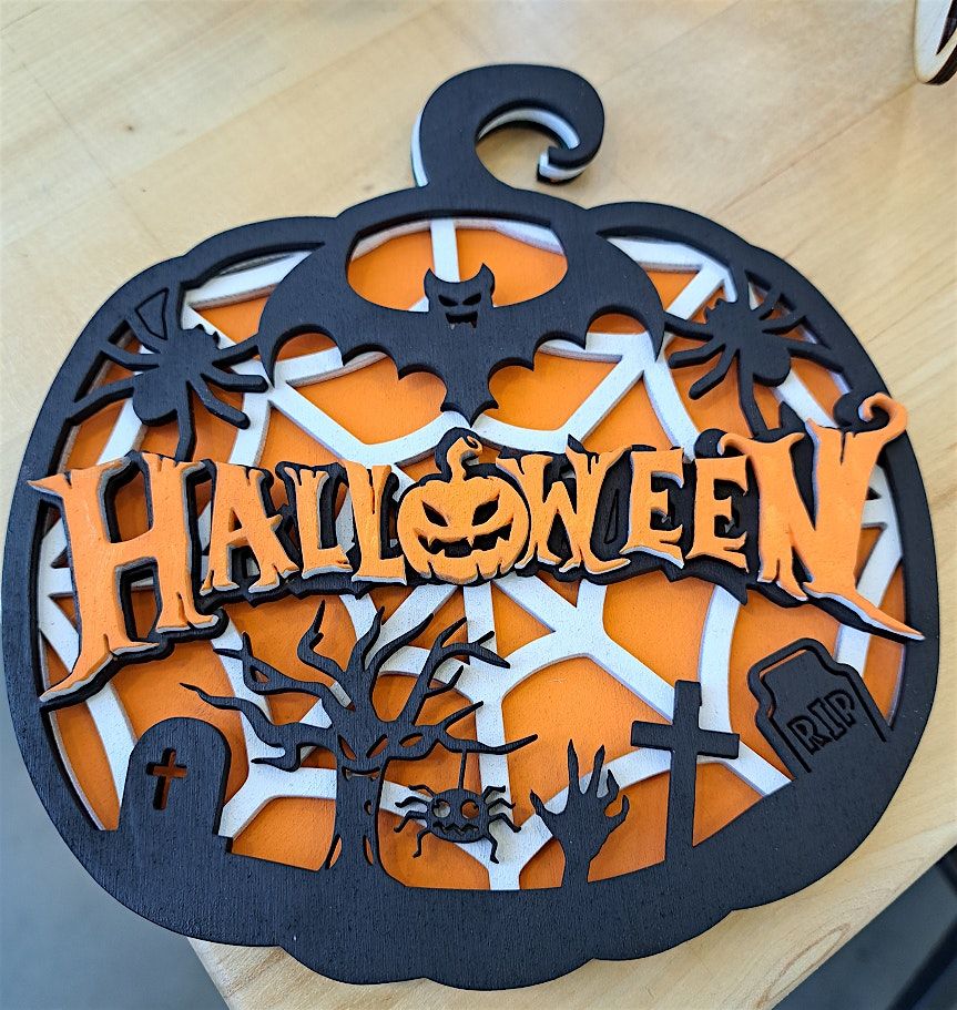 Halloween WORKSHOPS in the Fab Lab, pumpkin, spiders, witch, ghost