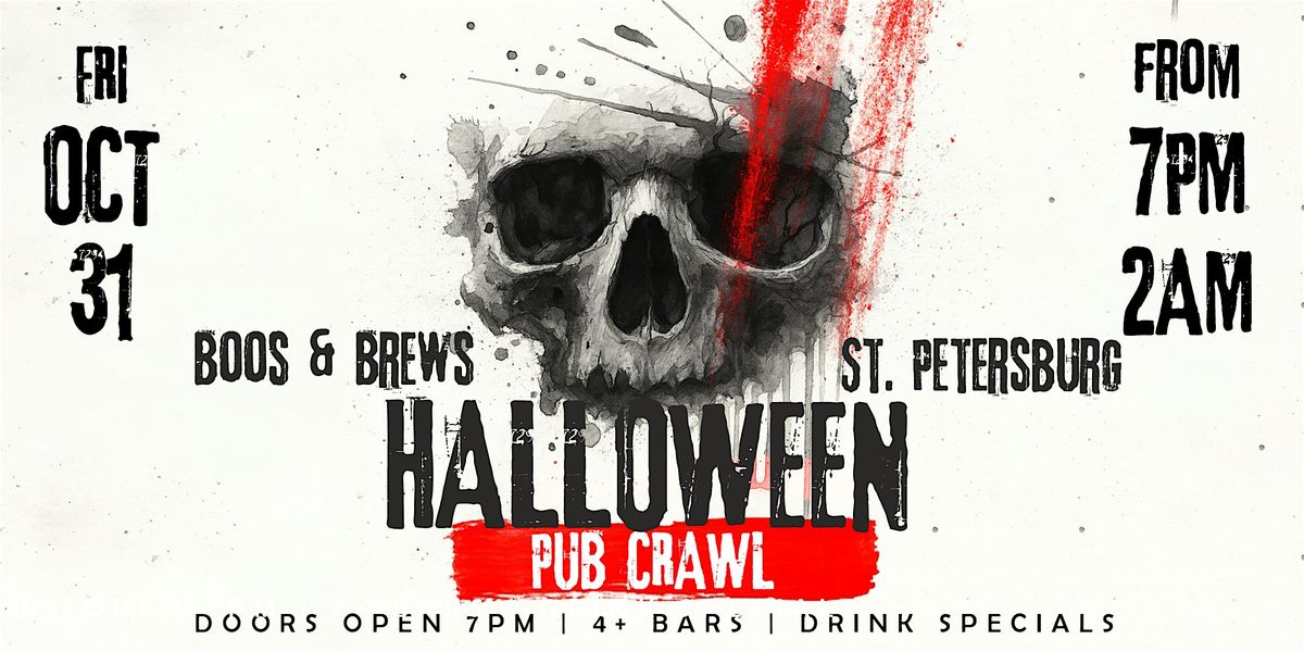 Boos & Brews Halloween Pub Crawl St. Petersburg 2025