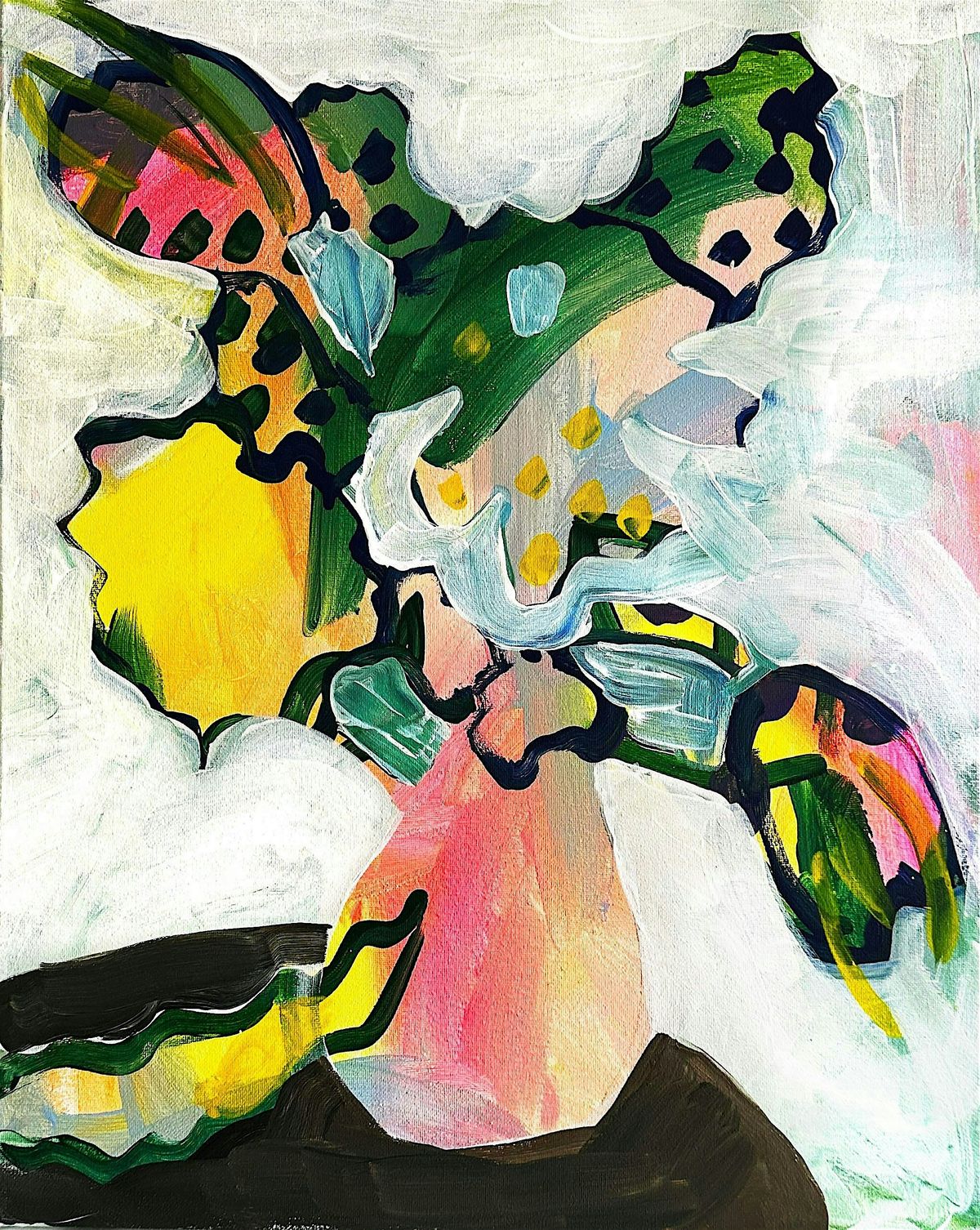 Flowers Bouquet Paint Night