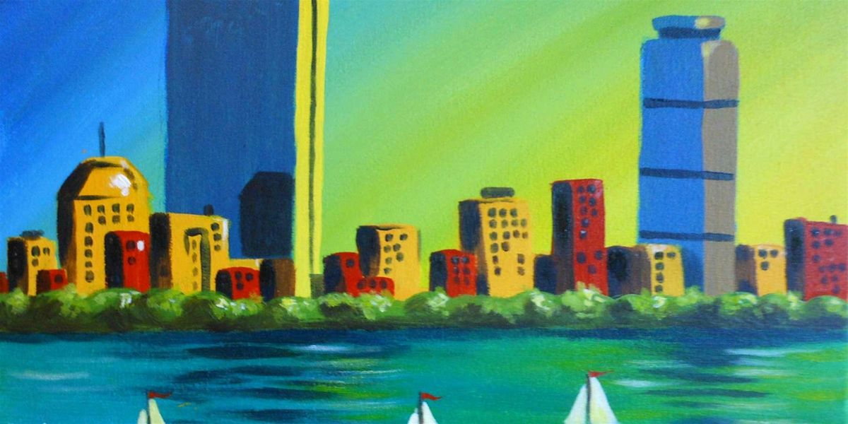 Boston Skyline - Paint and Sip by Classpop!\u2122