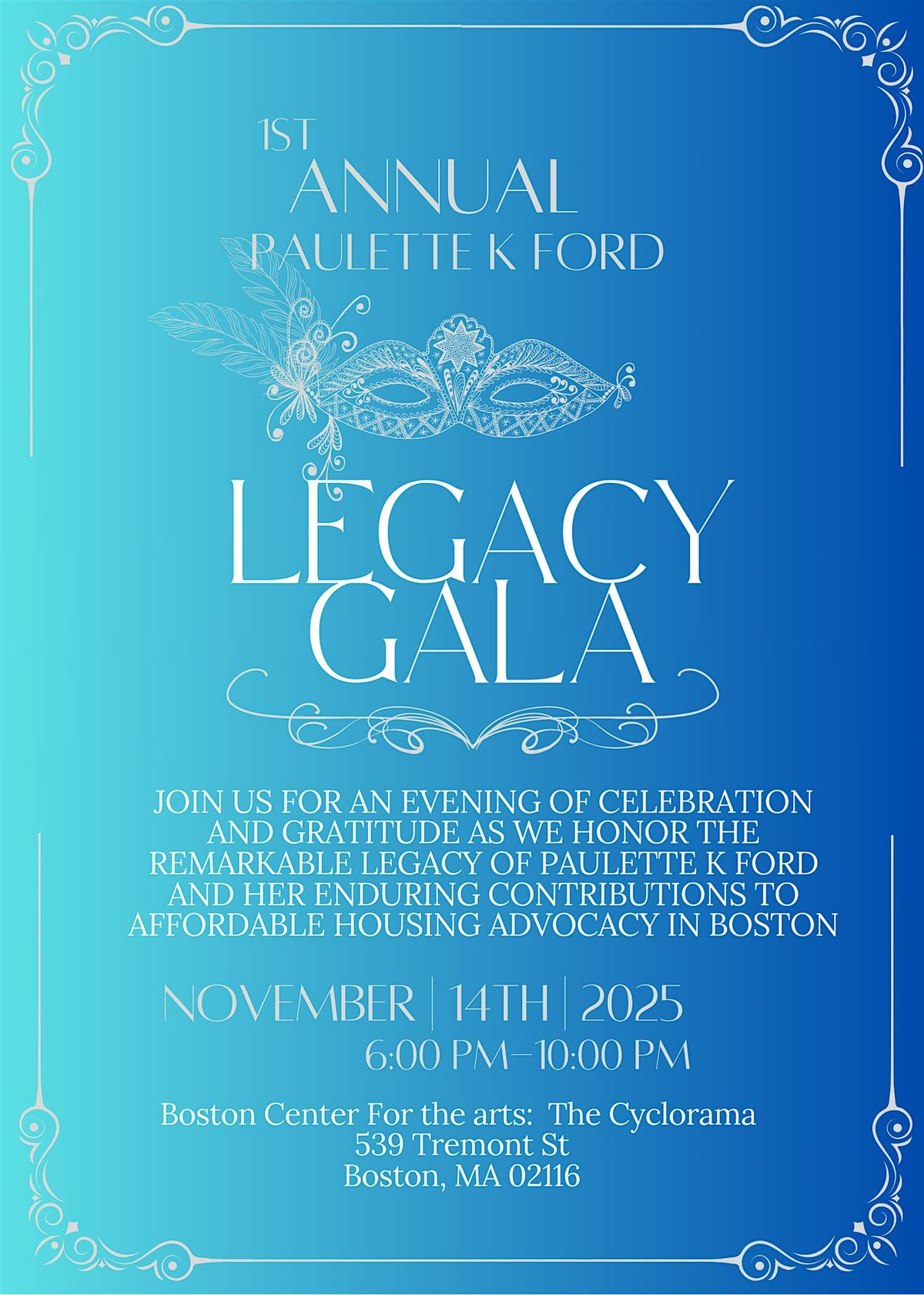 1st Annual Paulette K. Ford Legacy Gala