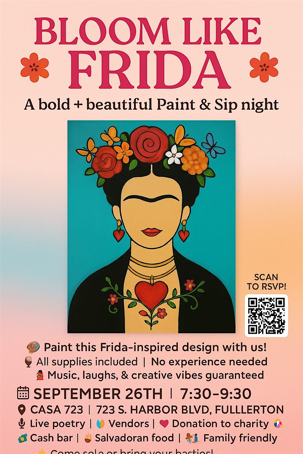 Frida Khalo Paint experience