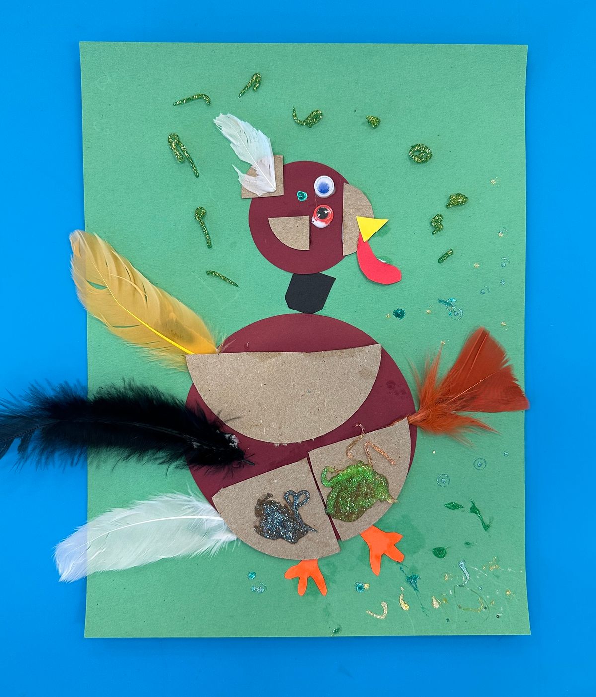 Create a Picasso-Inspired Thanksgiving Turkey