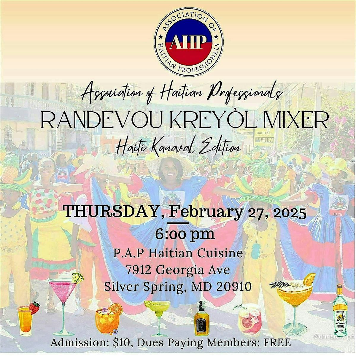 AHP  Randevou Krey\u00f2l Networking Mixer | Kanaval Edition