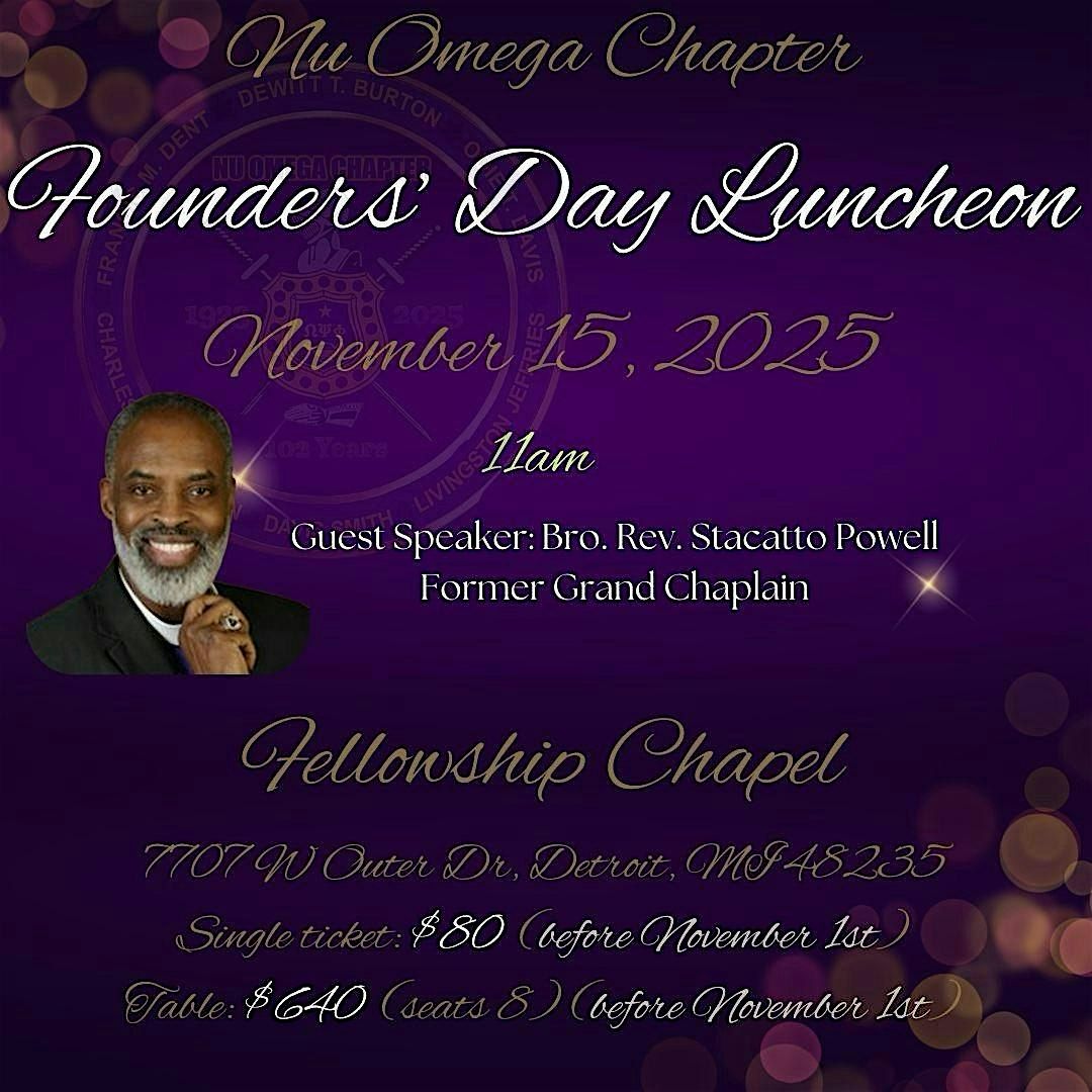 Nu Omega 2025 Founder\u2019s Day Banquet