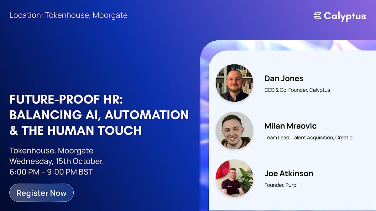 Future-Proof HR: Balancing AI, Automation & The Human Touch